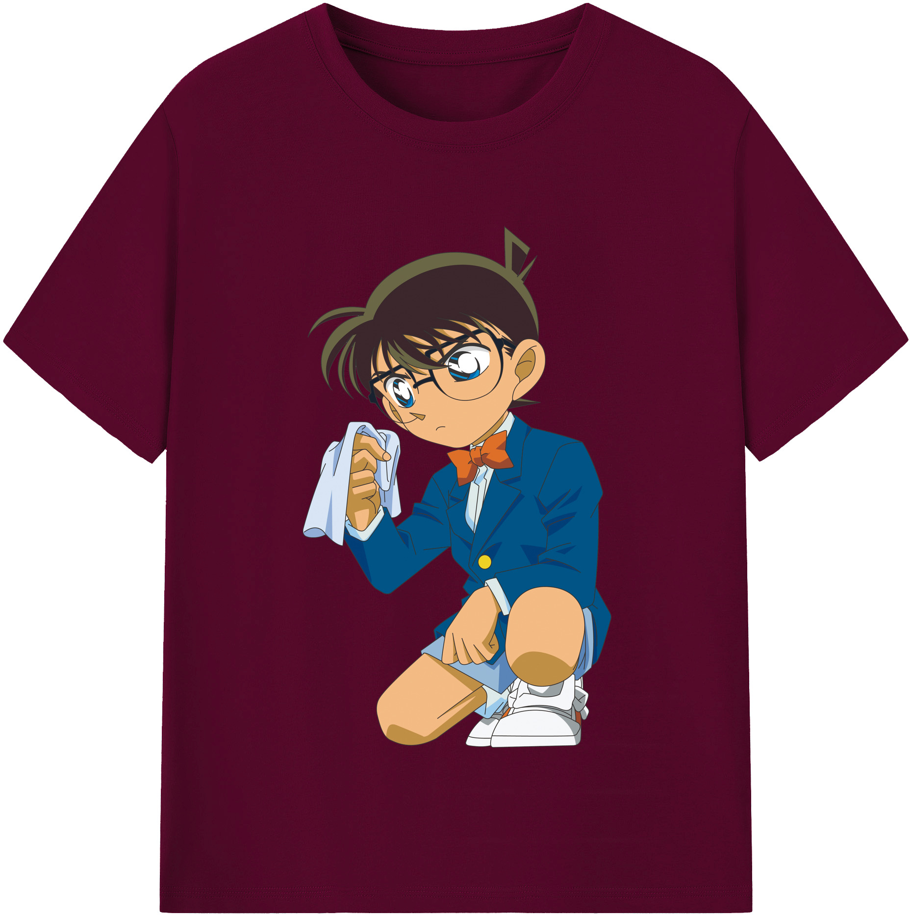 （画像用） 名探偵コナン 江戸川 コナン Detective Conan Conan Edogawa レディースカジュアルプリントTシャツ（綿100％）